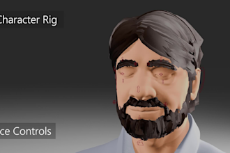 create a clean 3d character rig in blender