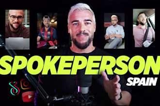 present and edit your video as a spanish ugc spokeperson