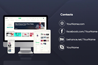 make a website presentation promo HD video