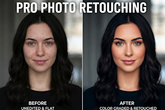 do high end portrait retouching and colour grading