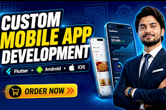 do app creation android app and ios mobile app  development as flutter developer