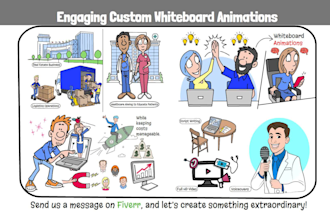 make engaging custom whiteboard animation explainer video