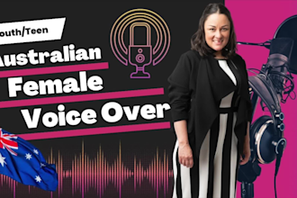 record a young teen australian female voice over