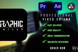 do cinematic commercial cooking podcast product music video editing
