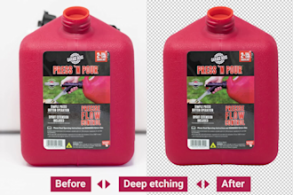 do deep etching images very fast