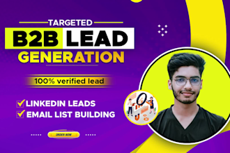 provide b2b lead generation and email list building