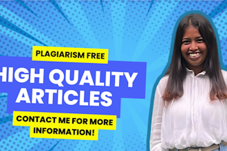 do research and write essays