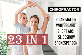 create engaging chiropractic or chiropractor promo video ads