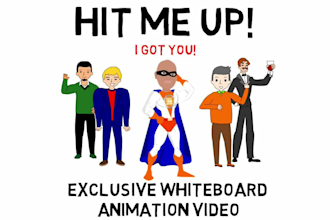 create a whiteboard animation video or explainer video
