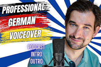 record the german intro and outro of your podcast