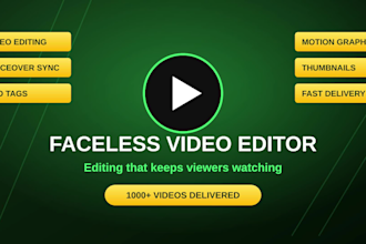 edit your faceless youtube video