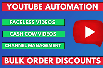 create cash cow faceless videos and do youtube automation