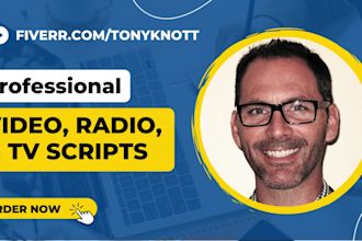 write a professional script for your video or commercial