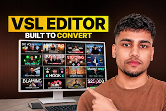 do talking head vsls, sales letters, ugc, video ads editing