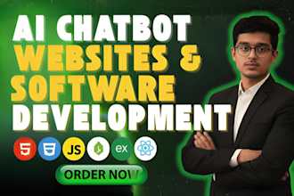 build ai website, ai software, ai chatbot, ai web app as a ai software developer