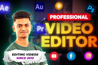 do professional video editing youtube, social media, podcast