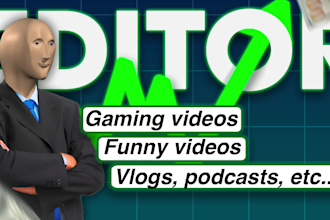 do engaging funny gaming videos editing  for all platforms