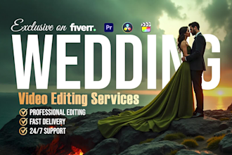 do cinematic wedding video editing