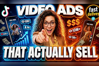 viral tik tok video ads, dropshipping facebook ads and ai video commercial ads