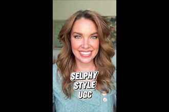 create a selfie style ugc video