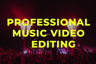 do professional music video editing