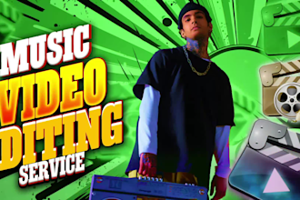 create music video clip editing for youtube