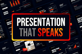 design elegant business slides and investor pitch decks with animated impact