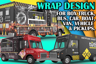 do professional car, van, truck, vehicle wrap design for you