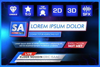create custom and unique lower third