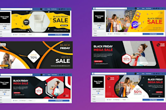 design simple and beautiful facebook cover banner