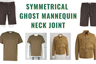 do symmetrical, ghost mannequin, neck joint with the best quality