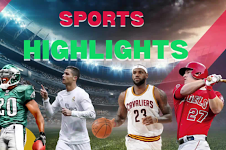 edit all kinds of sports highlights videos in 24 hours
