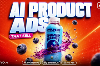 create ai product video, ai commercial ad and cgi video ads