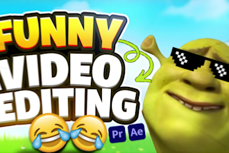 do viral gaming videos editing  with funny memes for youtube,twitch
