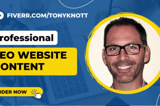 write SEO optimized content for your website