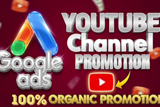 do organic youtube channel promotion with google ads
