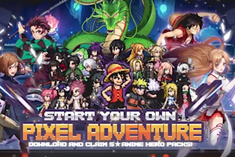 create 8 bit 32 bit pixel art character animation, sprite sheets, game assets