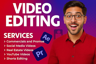 professionally edit videos, youtube video editing