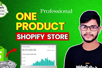 build a high selling branded one product shopify dropshipping store