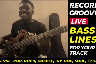 record groovy live bass lines for your track