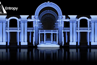 create custom 3d projection mapping, immersive stage visuals for concerts show