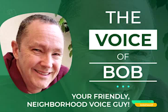 deliver the perfect male voiceover for your project