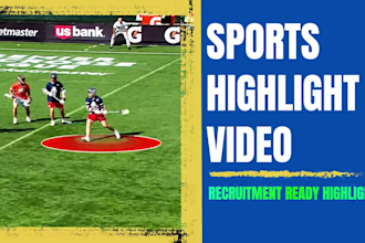 edit sports highlight video, sports recruiting video