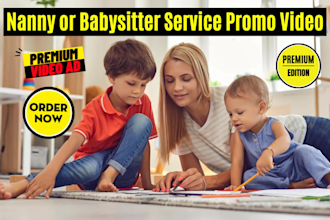 do nanny service video or child care babysitter video promo
