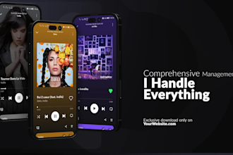 create a professionnal mobile app promo video