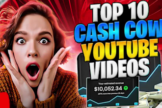 create top 10 faceless cash cow youtube videos