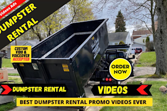 create unlimited custom dumpster rental explainer video