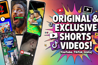 create trending and viral shorts for youtube short and tiktok creativity program