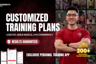 customize a fitness training workout program and meal plan for you
