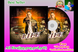 design modern mixtape cover, single cover or album cover designs